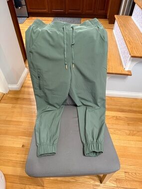 Women's Olive Green Drawstring Jogger Pants